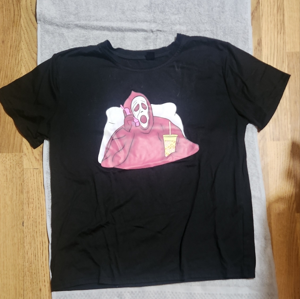Kids Black Graphic T-Shirt